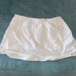 White Lululemon tennis skirt